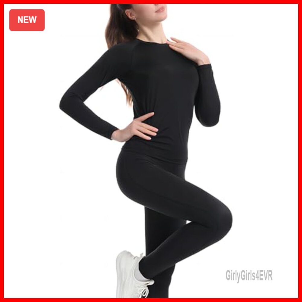 Long Sleeve Compression Workout Top Quick Dry Ath… - image 2